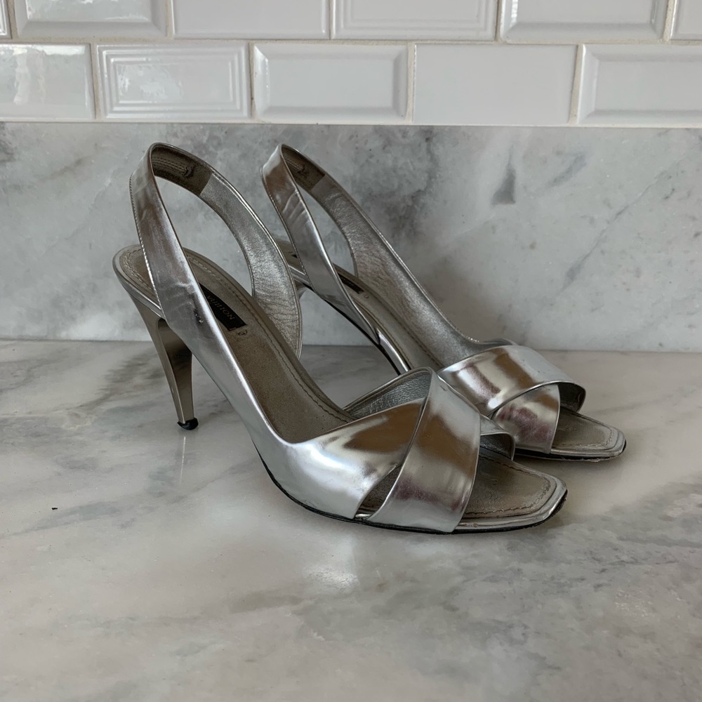 Louis Vuitton silver Mirroire Sandals size 38